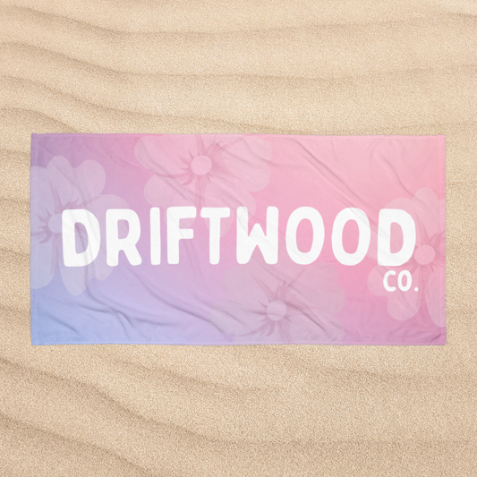 Large Floral Beach Towel