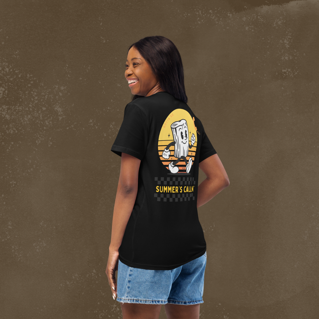 Retro Summer's Callin' T-Shirt | Black