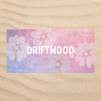 Large Floral Beach Towel