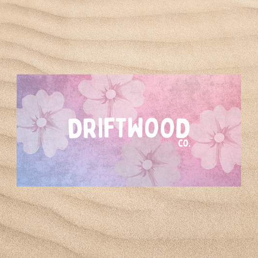 Large Floral Beach Towel