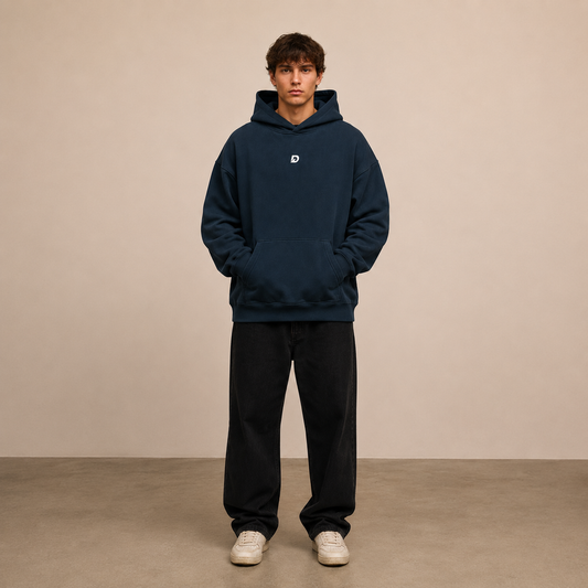 Oversize Fleeced Slow Down Hoodie