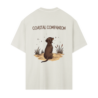 Coastal Companion Oversized Tee - Dachshund