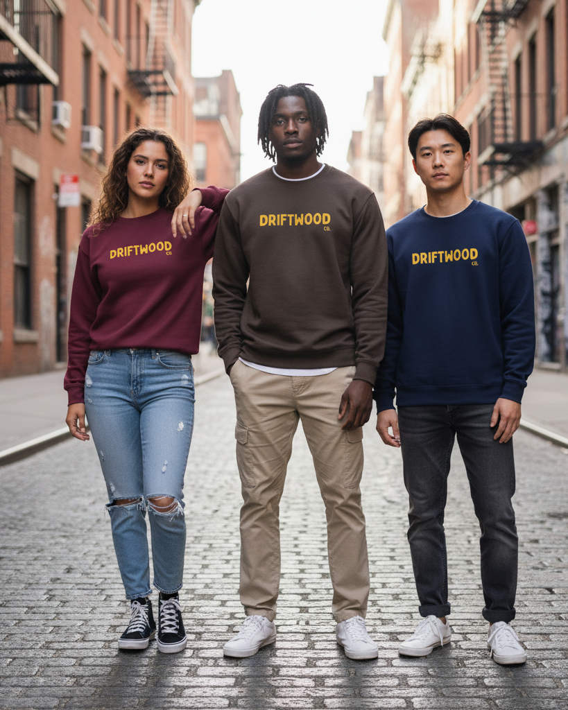 Driftwood Co. Retro Style Crewneck